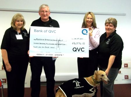 QVC Fundraising cheque